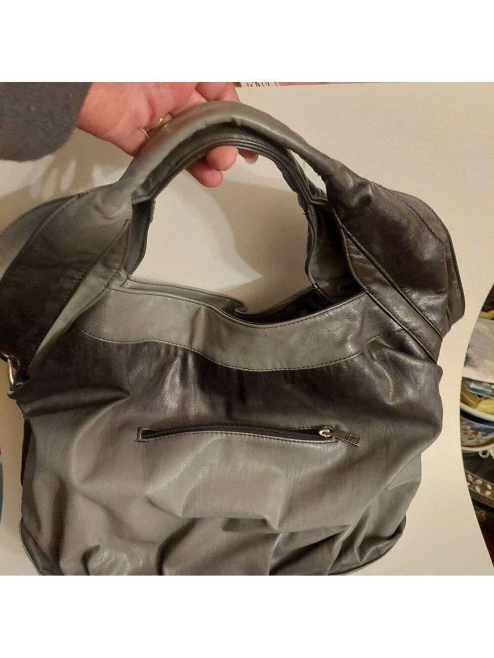Miss Caprice Gray Gradient Handbag/ Purse - Picture 5 of 16